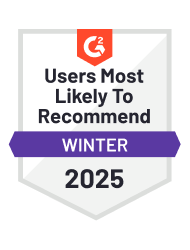 Users Most Likely to Recommend Winter 2025